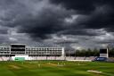 Dark clouds over the Ageas Bowl, Southampton, yesterday