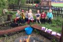 Pupils at Cockton Hill Infants’ School enjoying the outdoors