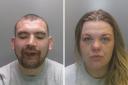 James Riley, left, and Donna Balfour, right, have both been jailed for their role in the murder of John Littlewood