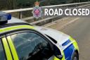 The A487 was reported as closed in both directions due to a road traffic collision at around 3.22pm.