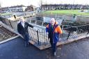Environment Agency Project Manager Stephen Frost and Councillor Barrie Cooper, Middlesbrough Council