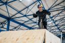 Kieran Reilly gets ready for his world-first triple flair stunt (Pictures: Eisa Bakos/Adam Lievesley/Red Bull Content Pool)