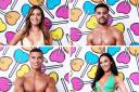 Nathalia Campos,  Jamie Allen, Reece Ford and  Lacey Edwards. Love Island continues tonight at 9 pm on ITV2 and ITV Hub. Episodes are available the following morning on BritBox. Credit: ITV