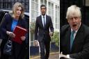 Penny Mordaunt, Rishi Sunak and Boris Johnson - the three MPs considered most likely to stand to be the next Prime Minister.
