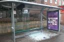 Residents have been left appalled after a Darlington bus stop was vandalised on the same day it was repaired Credit: DARLINGTON BOROUGH COUNCIL