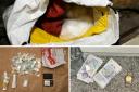 Some of the drugs and cash seized by Durham Constabulary during the week-long campaign.