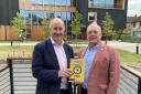 David Atkinson , right, with Kevin Hollinrake MP at the book launch