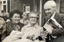 A retirement celebration for Dr Patrick Skehan, right, and his wife, Rosaline, left, in 1982 with their long-standing receptionist Mary Montgomery, from Kelloe, in the centre