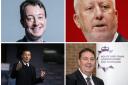 Teesside politicians, Simon Clarke, top left, Andy McDonald, top right, Andy Preston, bottom left, and Steve Turner, bottom right, are embroiled in bitter war of words.