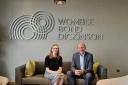 Charlotte von Sicard, Responsible Business Manager; and Nick Barwood, UK Chair at Womble Bond Dickinson