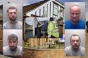 Albanian cannabis farmers, clockwise from top left, Denis Boduri, Afrim Myrto, Algert Myrto and Ergys Dosti, were all arested by police raiding the ex-HMS Victory Club, in Easington Colliery, in March