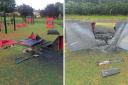 The most recent incident has seen a group of youths burn down the newly installed Ninja Trail, which saw burn holes and big chunks of equipment being rendered unusable