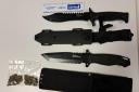 The knives that were seized in Sunderland