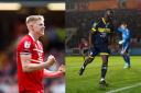 Middlesbrough strikers Josh Coburn and Emmanuel Latte Lath