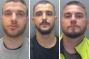 Three Albanians cannabis farmers have been jailed after house raided in Darlington. Pictured left to right Alberto Loka, Besard Muca, and Riza Manuka