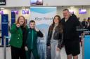 The Caribbean-bound Race family take advantage of Hays Travel's unique 'door-to-door' service from Newcastle Airport to Barbados