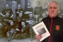 Historian and writer Keith Grigson with the booklet commemorating the 150 year history of Sunderland Rugby Football Club