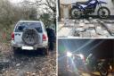 Drugs, illegal weapons, stolen vehicles have all been seized by police following a two-day operation in Middlesbrough which saw a number of arrests Credit: CLEVELAND POLICE