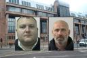 Colin Hindmarsh, left, and Robert Steven Taylor, given long sentences for drug supply offences at Newcastle Crown Court