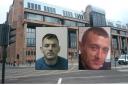 Tony Johnson, left, given a life sentence at Newcastle Crown Court for the murder of Trevor Bishop at an address in Meadowell, North Shields, last March