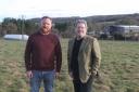 Farmer Dave Wilde, left, with North East Autism Society CEO John Phillipson at New Warlands Farm