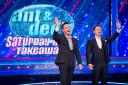 Ant and Dec on the set of their show Saturday Night Takeaway.