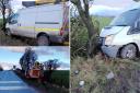 Scene of crash A6108 Leyburn Road, at the Bellerby junction
