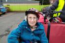 The Gables Care Home resident Jean Parker, 82, enjoying a trishaw ride around Middlesbrough with Cycling Without Age