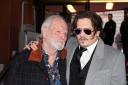 Terry Gilliam and Johnny Depp attend the UK premiere of Jeanne Du Barry (Ian West/PA)