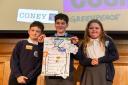 'Eco Warriors' Dylan Watkins and Leo Wilkinson, along with their classmate Charlotte Adlum