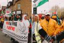 The Palestine march in Bradford