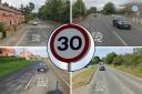 The A541 in Pontblyddyn, A5104 in Broughton, A525 through Marchwiel and Holt Road in Wrexham are among those suggested to revert to 30mph.