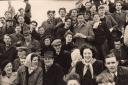 Fans at the Dean Bank end of the Darlington Road ground. Old pictures courtesy of Geoff Wall