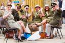 People enjoy getting dressed up in 1940s-themed attire on the weekend