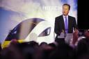 Prime Minister David Cameron opens the £82m Hitachi Rail Europe train building factory at Newton Aycliffe, County Durham, in September 2015. Picture: OWEN HUMPHREYS/PA WIRE