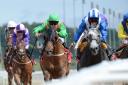 Markaz ridden by Paul Mulrennan (right) wins the Betfred Chipchase Stakes at Newcastle in 2016
