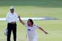 Yorkshire's Ryan Sidebottom celebrates taking the wicket of Midddlesex's Sam Robson during day three of the Specsavers County Championship, Division One match at Lord's, London. PRESS ASSOCIATION Photo. Picture date: Thursday September 22, 201