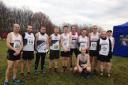 Some of our men's team runners before the cross country race at Durham