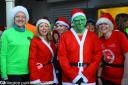 Some of our festively dressed runners at the Christmas Eve parkrun