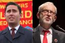 NOT STANDING: Tom Blenkinsop MP who has decided to not stand in June's General Election. Right, Labour leader Jeremy Corbyn
