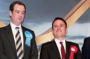 Labour MP Dr Paul Williams, right, after winning the Stockton South seat