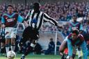 Andrew Cole in action for Newcastle United