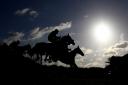 Runners and riders in the Ladbrokes Novices' Hurdle during day one of the The Ladbrokes Winter Carnival at Newbury Racecourse. Picture: Tim Goode/PA Wire