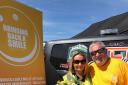 SUPPORT: Kevin Hill, of Bringing Back a Smile, at the Thirsk Truck Gathering with organiser Suzie Dodds