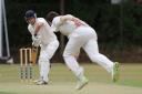 Tyler Temple in action for Hartlepool during the NYSD Premier Division match between Hartlepool Cricket Club and Richmondshire Cricket Club at Park Drive, Hartlepool on Saturday 21st July 2018. (Credit: Harry Cook | MI News & Sport Ltd)