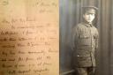 FIRST NEWS: Left, how Martha Todhunter learned that her son, Alfred, had been killed. Right, Pte Alfred Todhunter of Bishop Auckland enlisted at 16, having lied about his age, and was dead at 18
