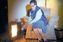 BATTLING COLD: Margaret Wheatley, who was left without a gas supply after thieves struck