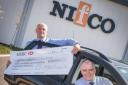 Mike Matthews (left) managing director of Nifco UK and European operations manager, with Ian Smith, director of science, technology, engineering and mathematics (STEM) at Middlesbrough College.