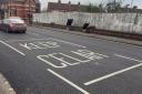 The misspelled road marking has appeared on a road in Middlesbrough.