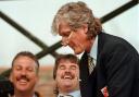 Former England captain Bob Willis, with Ian Botham, left, and Allan Lamb, centre (Rui Vieira/PA)